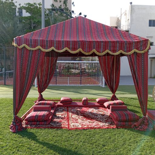 Low-Seating-Arabic-Majlis-Tent-rental-Dubai