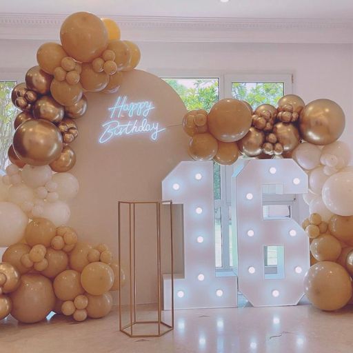 Brown Theme Birthday Balloon