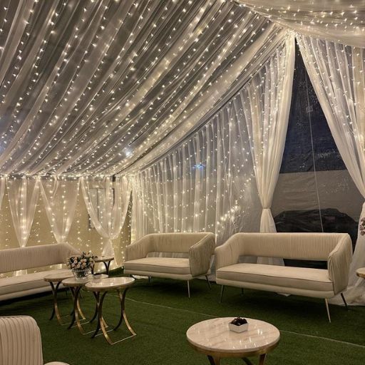 Canopy Fairy Lights White Draping Dubai