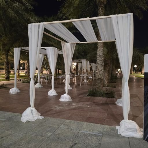 Fabric Draping Tent Metal Frame Dubai