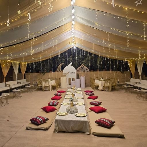 10x10 Iftar Setup Ramadan Tent with Seating Dubai & across UAE