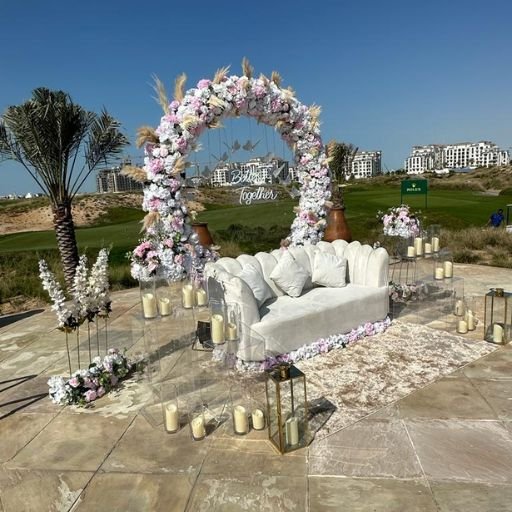 Round Arch Engagement Decoration Outdoor Dubai & across UAE