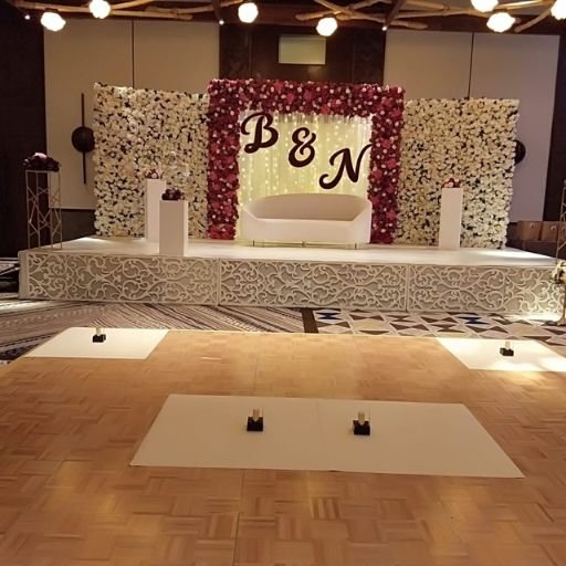 Wedding Flower Wall Stage Backdrop Dubai & across UAE