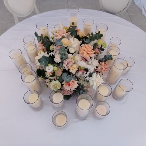 Cylindrical Glass Centerpiece Dubai & across UAE