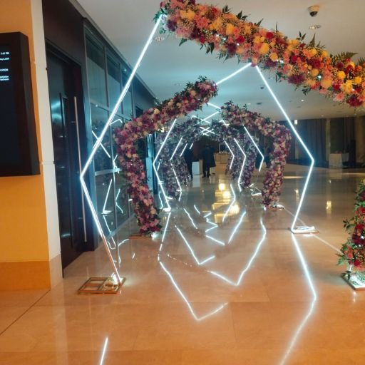 LED Entrance Arch with Artificial Flowers Dubai & across UAE
