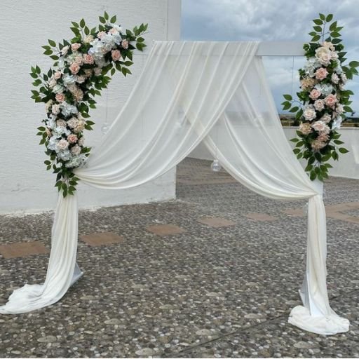 Square Arch with Draping and Flowers Dubai & across UAE