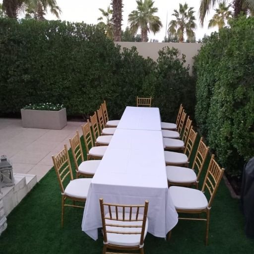 buffet table white cover dubai & across UAE