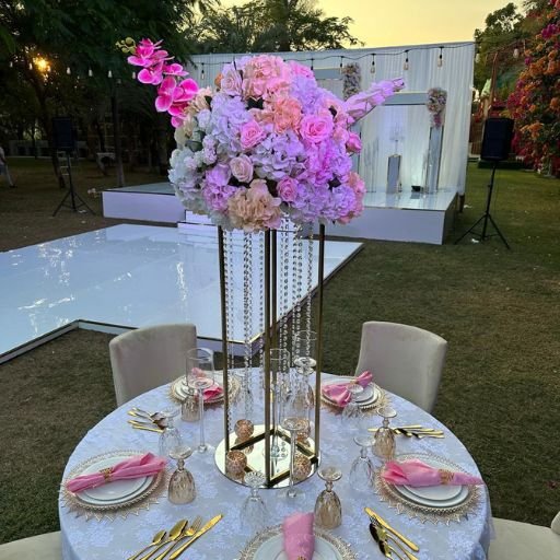 tall centerpiece with crystal dubai & across UAE